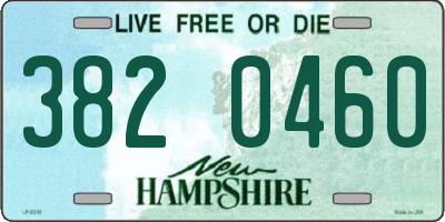 NH license plate 3820460