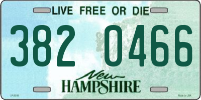 NH license plate 3820466