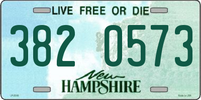 NH license plate 3820573
