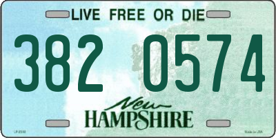 NH license plate 3820574