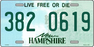 NH license plate 3820619