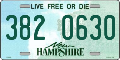 NH license plate 3820630