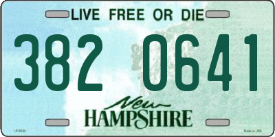 NH license plate 3820641