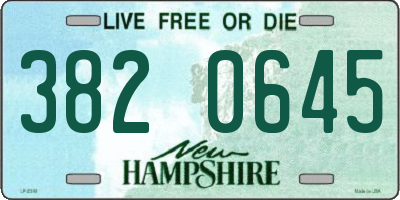 NH license plate 3820645