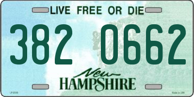 NH license plate 3820662