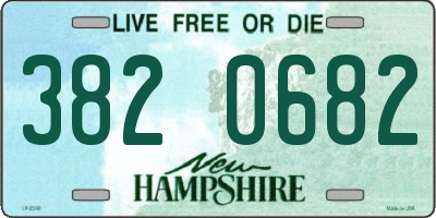 NH license plate 3820682