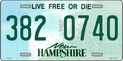 NH license plate 3820740