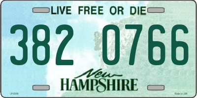 NH license plate 3820766