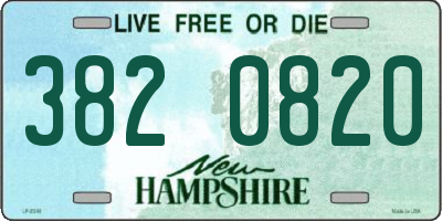 NH license plate 3820820