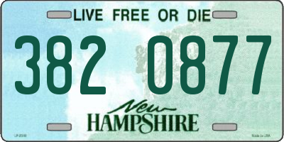 NH license plate 3820877