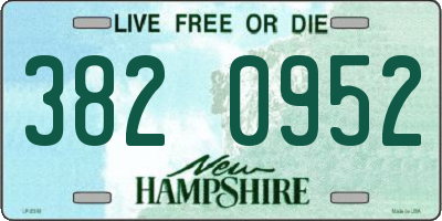 NH license plate 3820952