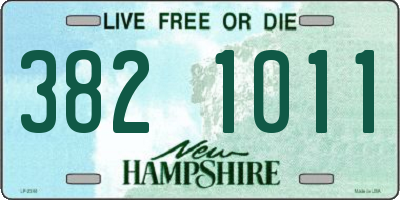 NH license plate 3821011