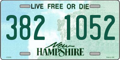 NH license plate 3821052