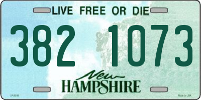 NH license plate 3821073