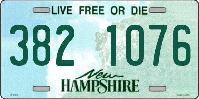NH license plate 3821076