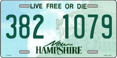 NH license plate 3821079