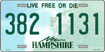 NH license plate 3821131