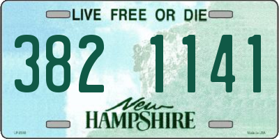 NH license plate 3821141