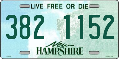 NH license plate 3821152