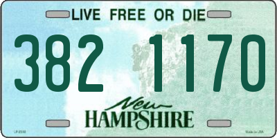 NH license plate 3821170