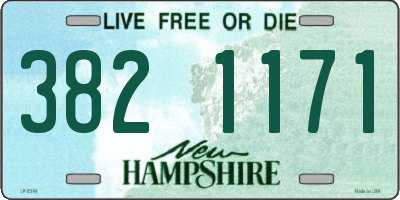 NH license plate 3821171