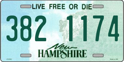 NH license plate 3821174