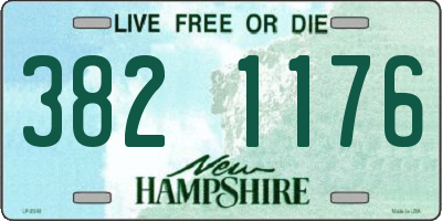NH license plate 3821176
