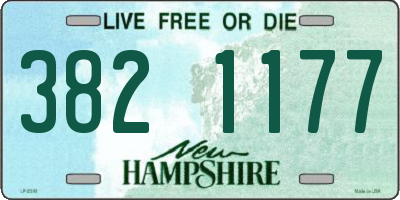NH license plate 3821177