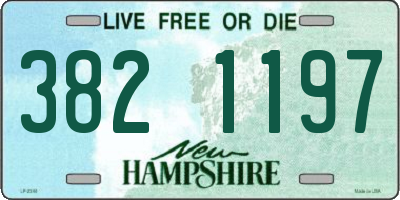 NH license plate 3821197