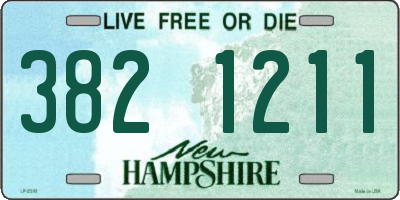 NH license plate 3821211
