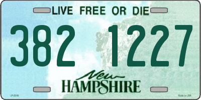 NH license plate 3821227