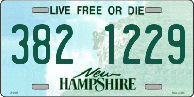 NH license plate 3821229