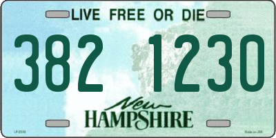NH license plate 3821230