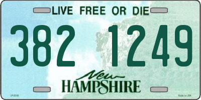 NH license plate 3821249