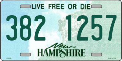 NH license plate 3821257
