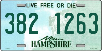 NH license plate 3821263