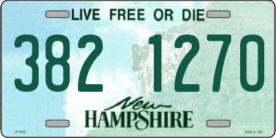 NH license plate 3821270