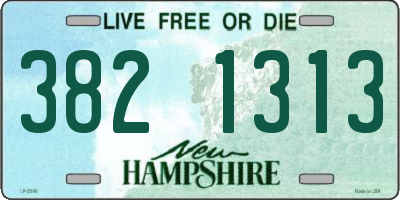 NH license plate 3821313