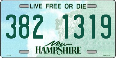 NH license plate 3821319