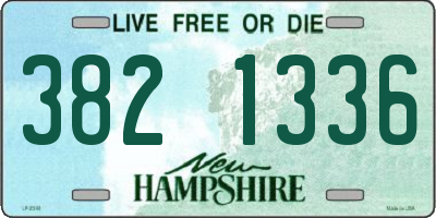 NH license plate 3821336