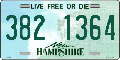 NH license plate 3821364