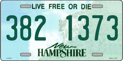 NH license plate 3821373