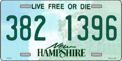 NH license plate 3821396