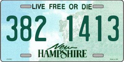 NH license plate 3821413