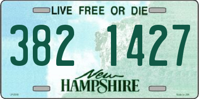 NH license plate 3821427