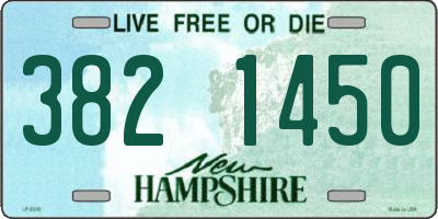 NH license plate 3821450