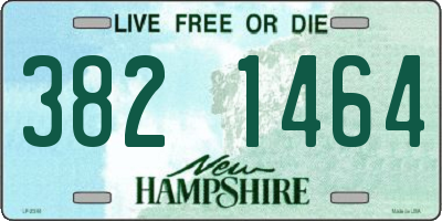 NH license plate 3821464