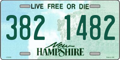 NH license plate 3821482