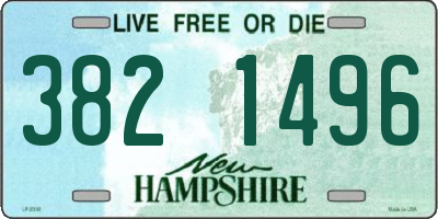 NH license plate 3821496