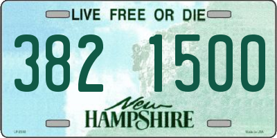 NH license plate 3821500